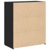 Tárolószekrény fiókkal Musta tammi 80 x 42.5 x 93.5 cm Faanyag