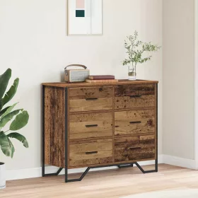   Fiókos Szekrény fiókkal Öreg fa 91 x 35.5 x 74.5 cm Faanyag