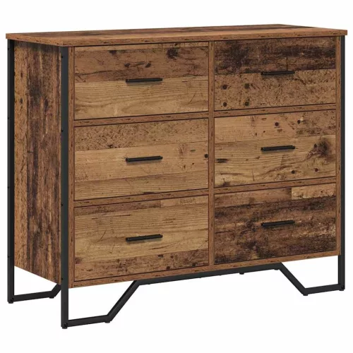 Fiókos Szekrény fiókkal Öreg fa 91 x 35.5 x 74.5 cm Faanyag