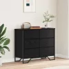 Fiókos Szekrény fiókkal Musta tammi 91 x 35.5 x 74.5 cm Faanyag