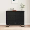 Fiókos Szekrény fiókkal Musta tammi 91 x 35.5 x 74.5 cm Faanyag