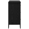 Fiókos Szekrény fiókkal Musta tammi 91 x 35.5 x 74.5 cm Faanyag