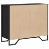 Fiókos Szekrény fiókkal Musta tammi 91 x 35.5 x 74.5 cm Faanyag