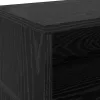 Asztal LED -es lámpákkal Musta tammi 130 x 130 x 91 cm Faanyag