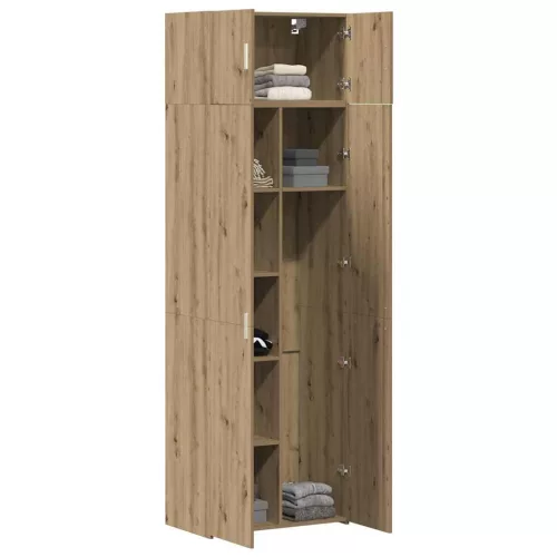Tárolószekrény kézműves tölgy 70 x 42,5 x 225 cm Faanyag