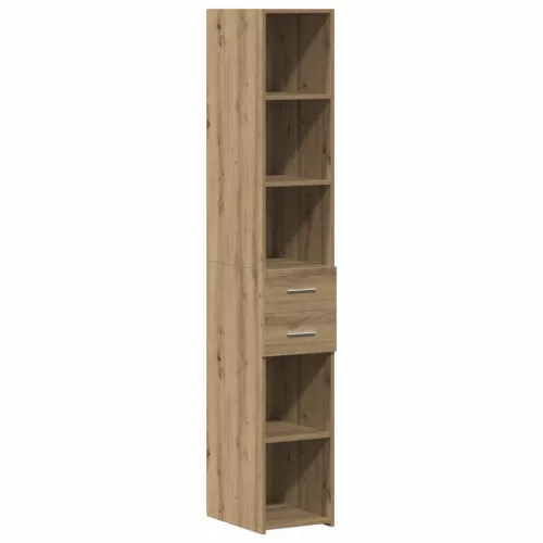 Karcsú tárolószekrény kézműves tölgy 30 x 42.5 x 225 cm Faanyag