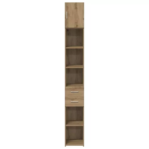 Karcsú tárolószekrény kézműves tölgy 30 x 42.5 x 225 cm Faanyag