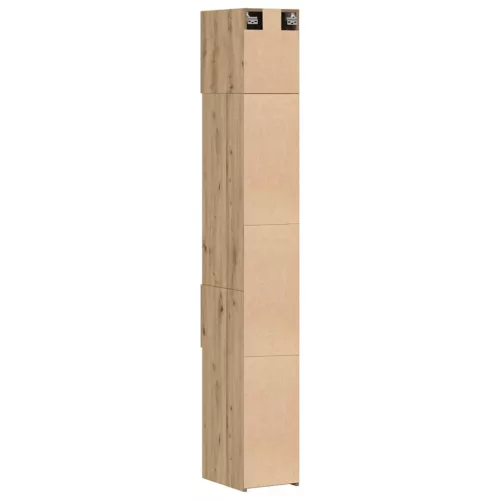 Karcsú tárolószekrény kézműves tölgy 30 x 42.5 x 225 cm Faanyag