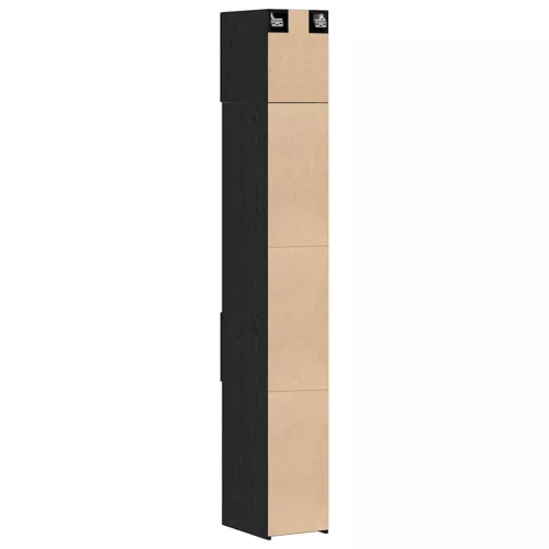 Karcsú tárolószekrény Musta tammi 30 x 42.5 x 225 cm Faanyag
