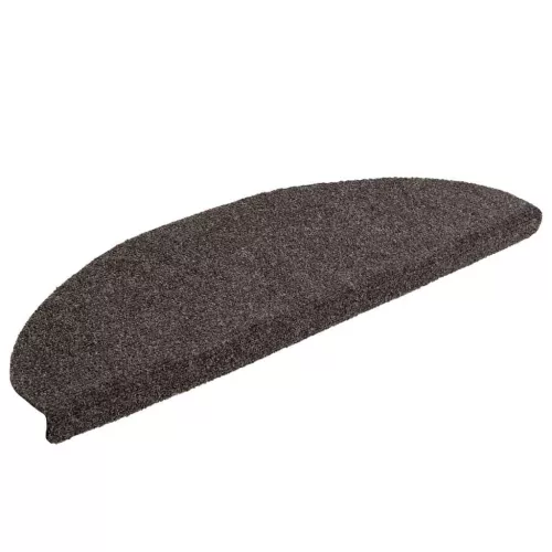 20 db öntapadós lépcsőszőnyeg 65 x 21 x 4 cm antracit színű, félkör alakú, nagy