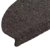 20 db öntapadós lépcsőszőnyeg 65 x 21 x 4 cm antracit színű, félkör alakú, nagy