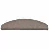 Öntapadós lépcsőszőnyegek 30 db 65 x 21 x 4 cm bézs félkör alakú nagy