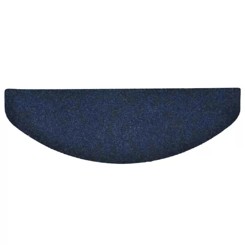 Öntapadós lépcsőszőnyegek 30 db 65 x 21 x 4 cm sötétkék félkör alakú nagy