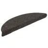 20 db öntapadós lépcsőszőnyeg 56 x 17 x 3 cm antracit félkör alakú