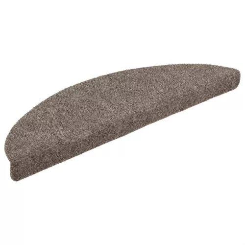 20 db öntapadós lépcsőszőnyeg 56 x 17 x 3 cm bézs félkör alakú