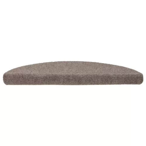 20 db öntapadós lépcsőszőnyeg 56 x 17 x 3 cm bézs félkör alakú