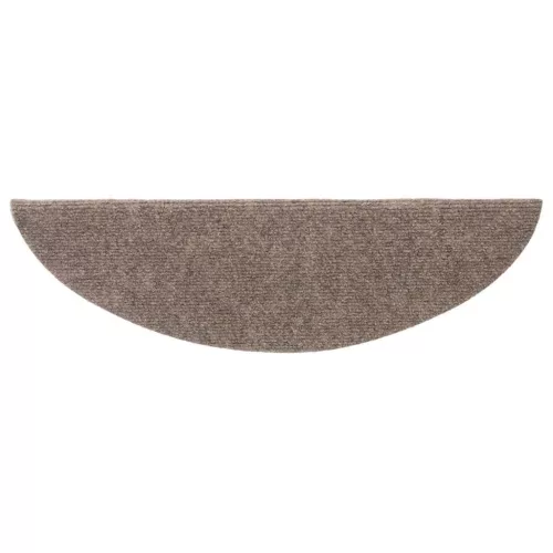 20 db öntapadós lépcsőszőnyeg 56 x 17 x 3 cm bézs félkör alakú