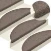 20 db öntapadós lépcsőszőnyeg 56 x 17 x 3 cm bézs félkör alakú