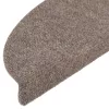 20 db öntapadós lépcsőszőnyeg 56 x 17 x 3 cm bézs félkör alakú