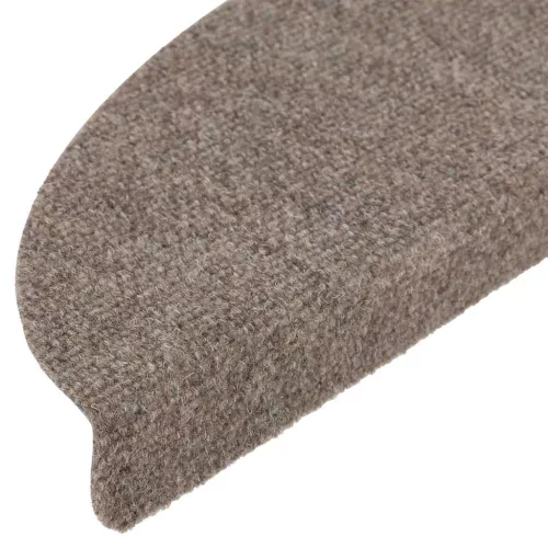 20 db öntapadós lépcsőszőnyeg 56 x 17 x 3 cm bézs félkör alakú