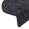 Öntapadós lépcsőszőnyegek 30 db, 56 x 17 x 3 cm, fekete, félkör alakú