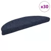 Öntapadós lépcsőszőnyegek 30 db kék félkör alakú 56 x 17 x 3 cm