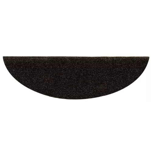 Öntapadós lépcsőszőnyegek 30 db sötétbarna félkör alakú 56 x 17 x 3 cm