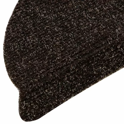 Öntapadós lépcsőszőnyegek 30 db sötétbarna félkör alakú 56 x 17 x 3 cm