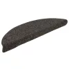 Öntapadós lépcsőszőnyegek 30 db 56 x 17 x 3 cm antracit félkör alakú