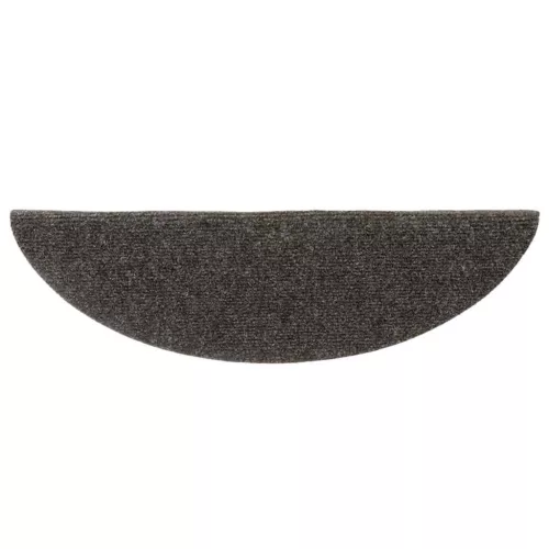 Öntapadós lépcsőszőnyegek 30 db 56 x 17 x 3 cm antracit félkör alakú