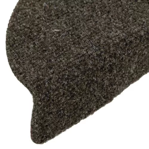 Öntapadós lépcsőszőnyegek 30 db 56 x 17 x 3 cm antracit félkör alakú
