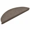 Öntapadós lépcsőszőnyegek 30 db 56 x 17 x 3 cm bézs félkör alakú