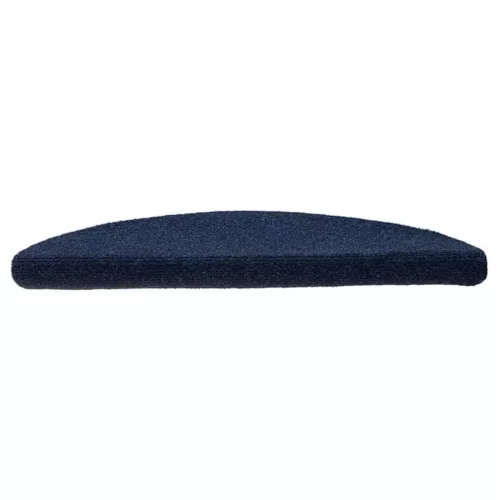 Öntapadós lépcsőszőnyegek 30 db, 56 x 17 x 3 cm, sötétkék, félkör alakú