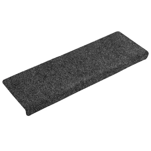 Öntapadós lépcsőszőnyegek 30 db 65 x 21 x 4 cm szürke téglalap alakú széllel