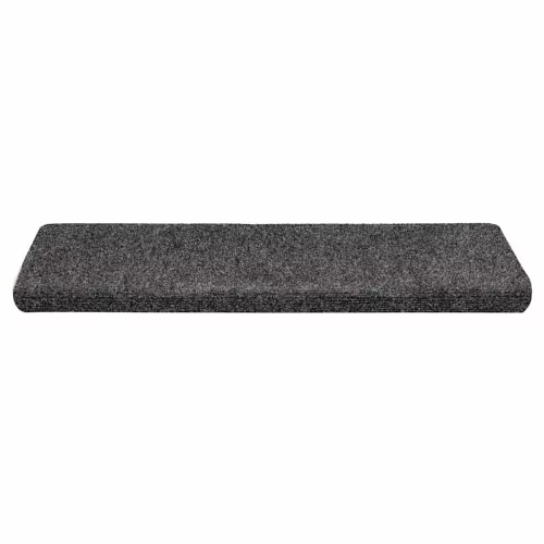 Öntapadós lépcsőszőnyegek 30 db 65 x 21 x 4 cm szürke téglalap alakú széllel