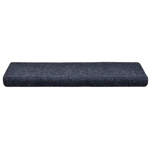 Öntapadós lépcsőszőnyegek 30 db 65 x 21 x 4 cm kék téglalap alakú széllel