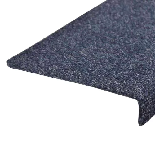 Öntapadós lépcsőszőnyegek 30 db 65 x 21 x 4 cm kék téglalap alakú széllel