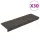 Öntapadós lépcsőszőnyegek 30 db 65 x 21 x 4 cm antracit téglalap alakú széllel