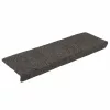 Öntapadós lépcsőszőnyegek 30 db 65 x 21 x 4 cm antracit téglalap alakú széllel