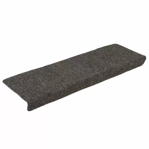 Öntapadós lépcsőszőnyegek 30 db 65 x 21 x 4 cm antracit téglalap alakú széllel