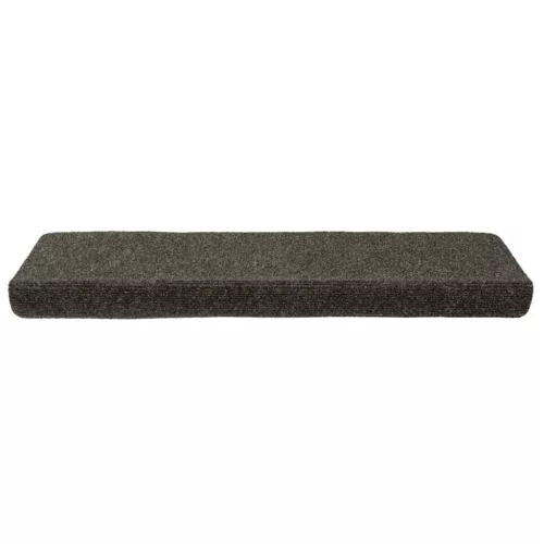 Öntapadós lépcsőszőnyegek 30 db 65 x 21 x 4 cm antracit téglalap alakú széllel