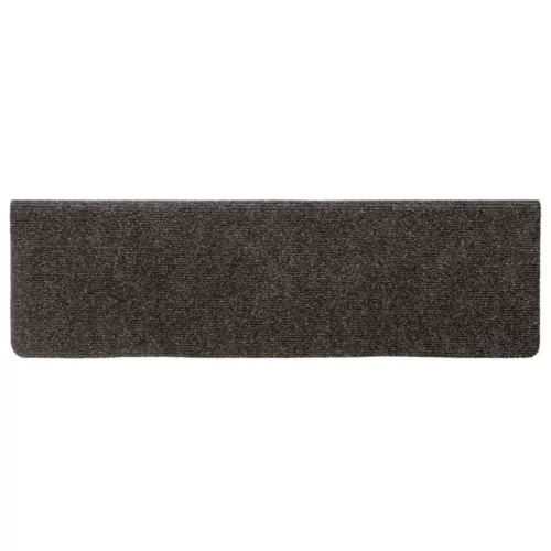Öntapadós lépcsőszőnyegek 30 db 65 x 21 x 4 cm antracit téglalap alakú széllel