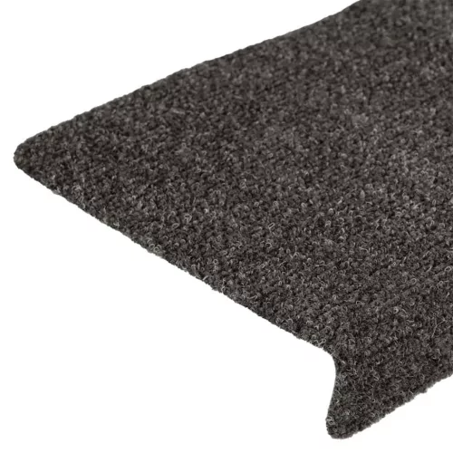 Öntapadós lépcsőszőnyegek 30 db 65 x 21 x 4 cm antracit téglalap alakú széllel