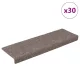 Öntapadós lépcsőszőnyegek 30 db 65 x 21 x 4 cm bézs téglalap alakú széllel