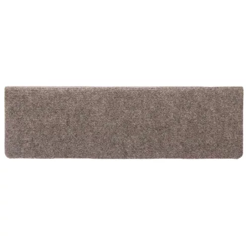 Öntapadós lépcsőszőnyegek 30 db 65 x 21 x 4 cm bézs téglalap alakú széllel
