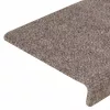 Öntapadós lépcsőszőnyegek 30 db 65 x 21 x 4 cm bézs téglalap alakú széllel