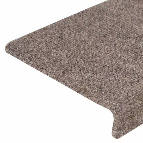 Öntapadós lépcsőszőnyegek 30 db 65 x 21 x 4 cm bézs téglalap alakú széllel