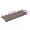 Öntapadós lépcsőszőnyegek 30 db 65 x 21 x 4 cm bézs téglalap alakú széllel