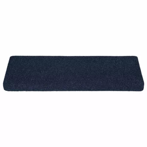 Öntapadós lépcsőszőnyegek 30 db 65 x 21 x 4 cm sötétkék téglalap alakú széllel