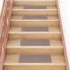 Öntapadós lépcsőszőnyegek 30 db 60 x 25 cm világosbarna téglalap alakú